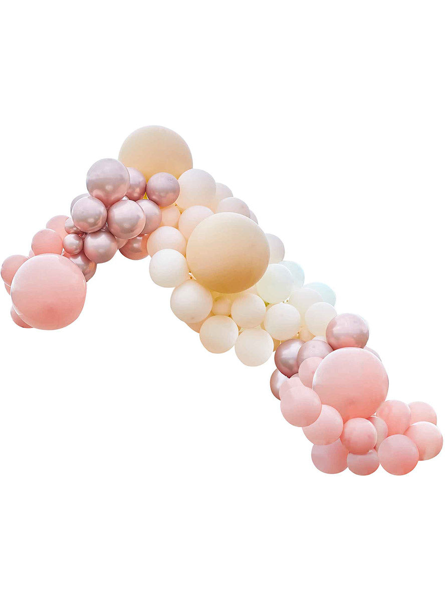Giant 200 Piece Rose Gold and Pastel Balloon Arch Kit