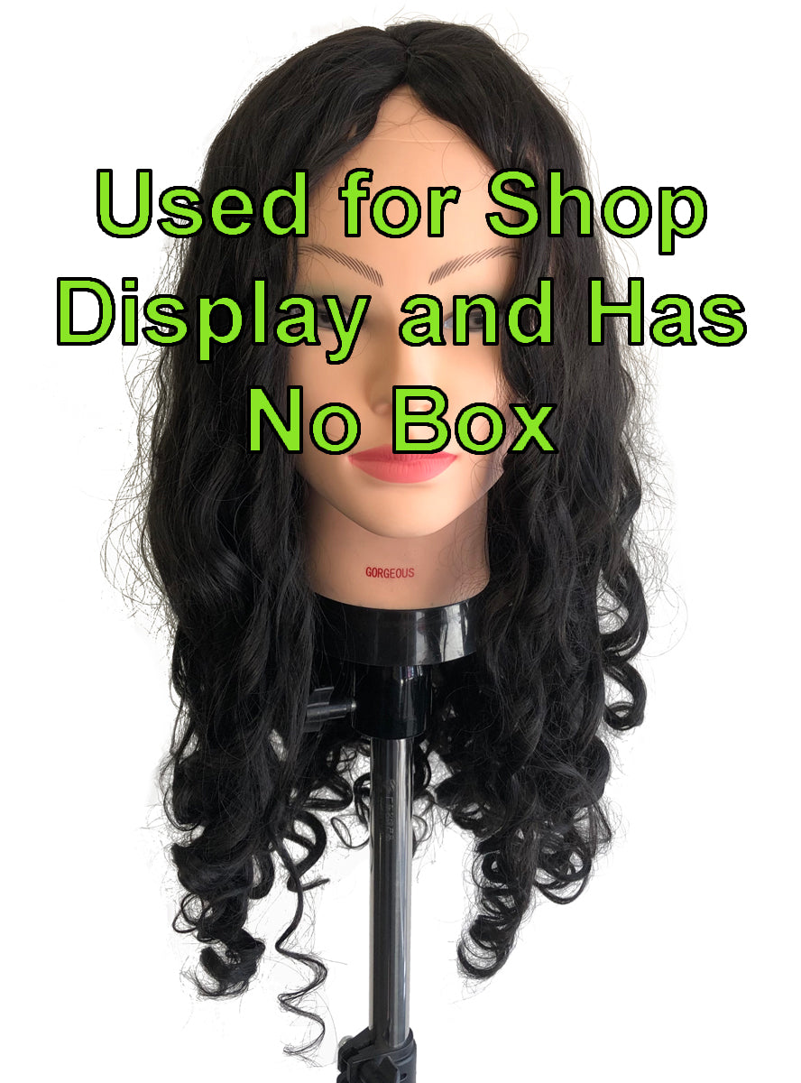 Sr 41 Sam 001127 Womens Long Black Curly Cosrtume Wig Fault Image 1200