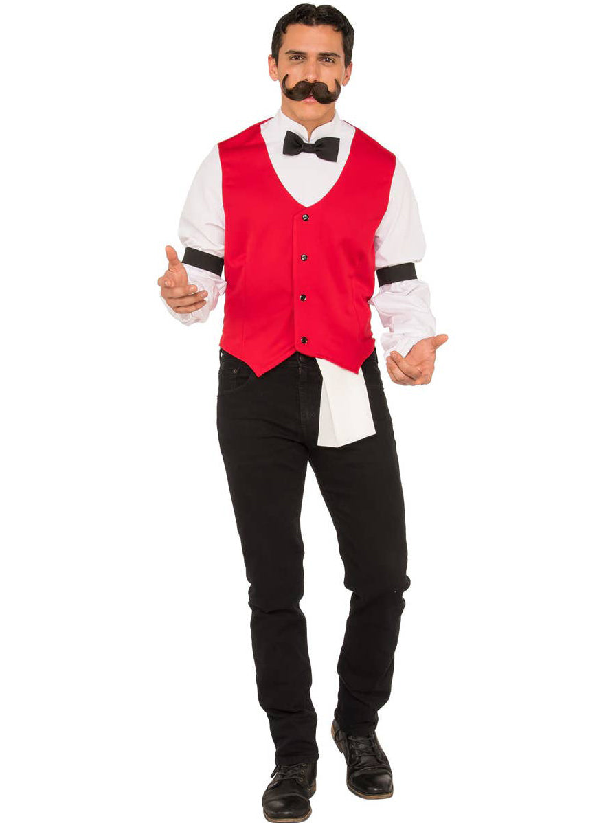Wild West Bartender Mens Cowboy Costume – Size XLarge