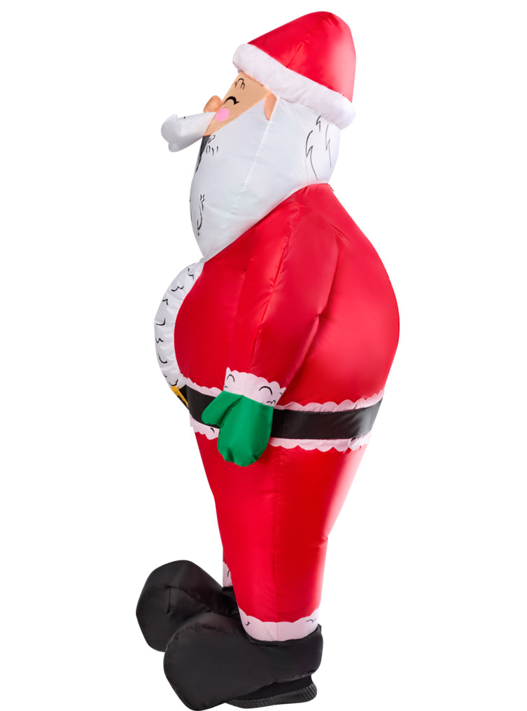 Funny Inflatable Santa Adults Costume - Side Image