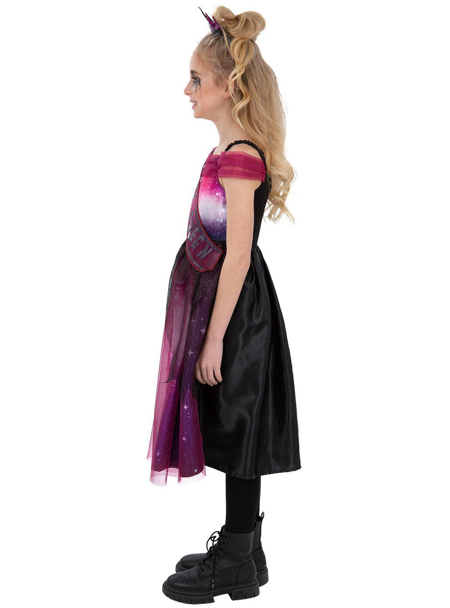 girls dead prom queen halloween costume - side image