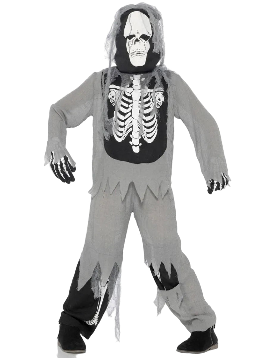 Halloween Boys Skeleton Swamp Zombie Costume - Main Image