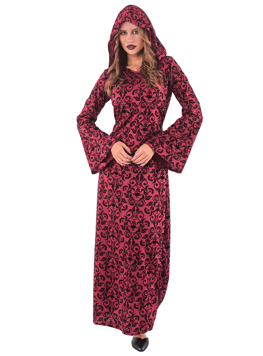 Alternative image of Gothic Vampiress Womens Red Hooded Halloween Dress