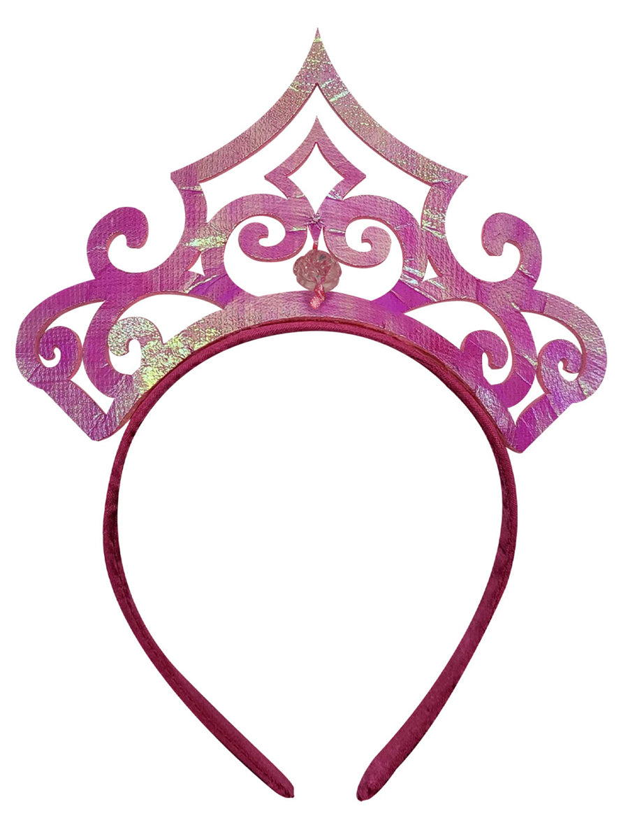 Princes Aurora Girls Pink Sleeping Beauty Costume Tiara - Alternative Image