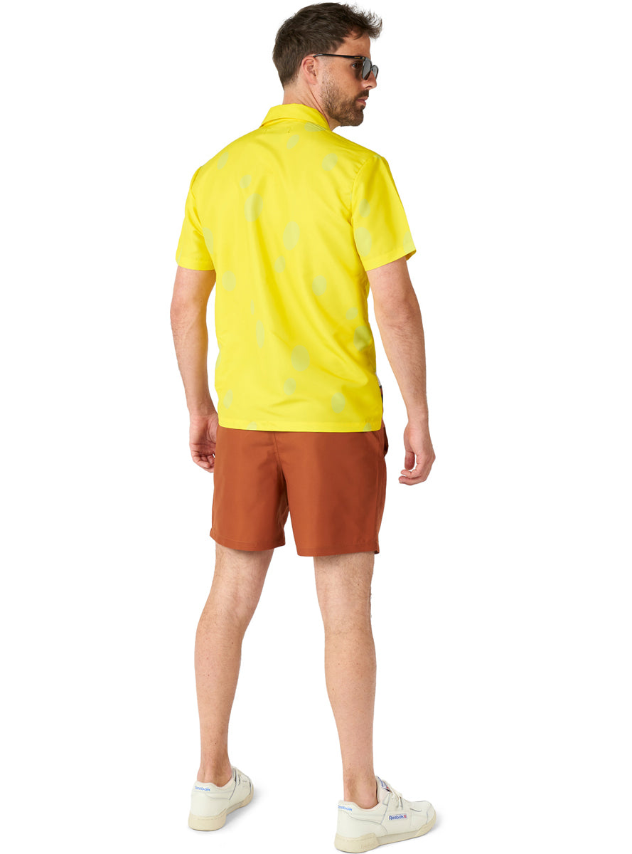 SpongeBob SquarePants Mens Short Sleeved Costume Suit - Back Image