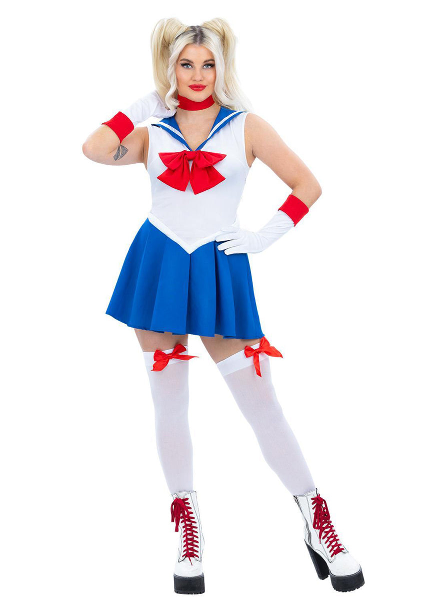 Plus Size Womens Sexy Sailor Moon Costume - Main Image