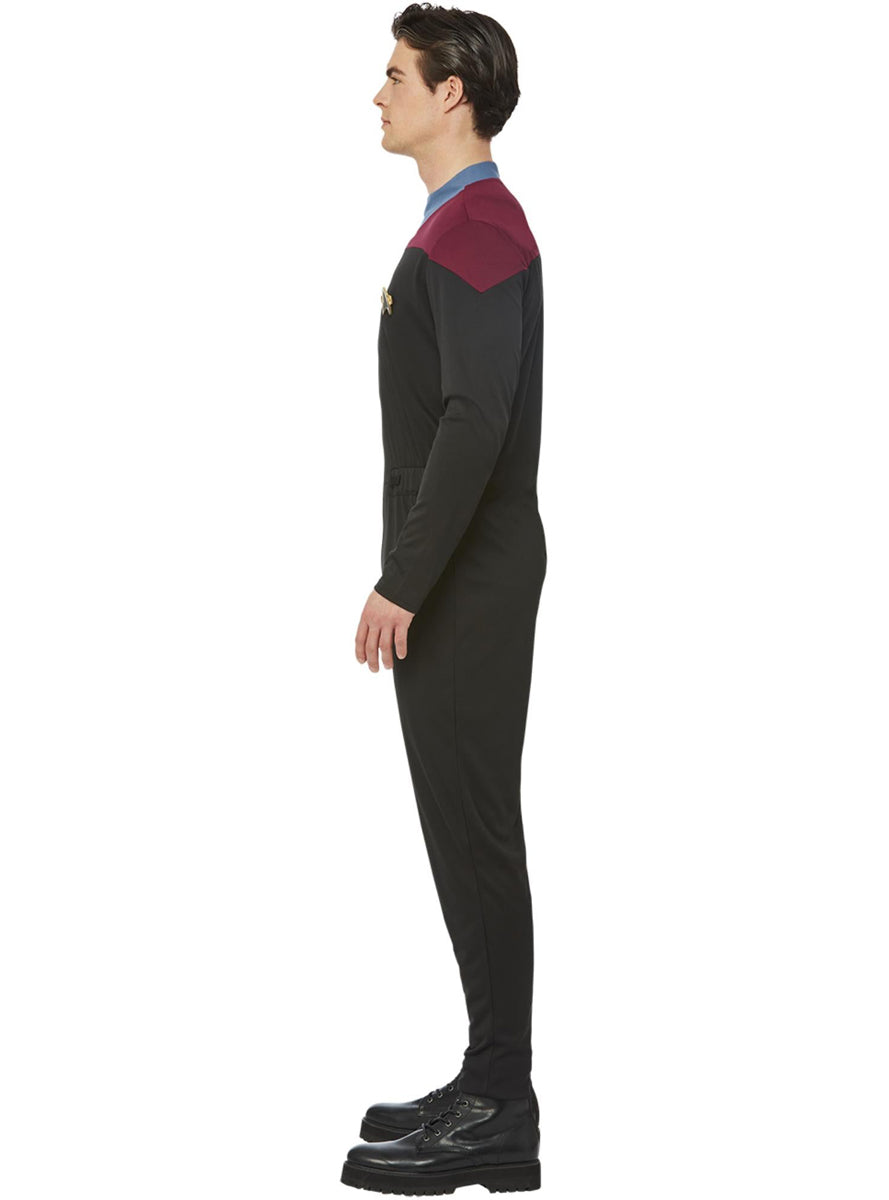 Mens Star Trek Voyager Command Uniform Costume - Side Image