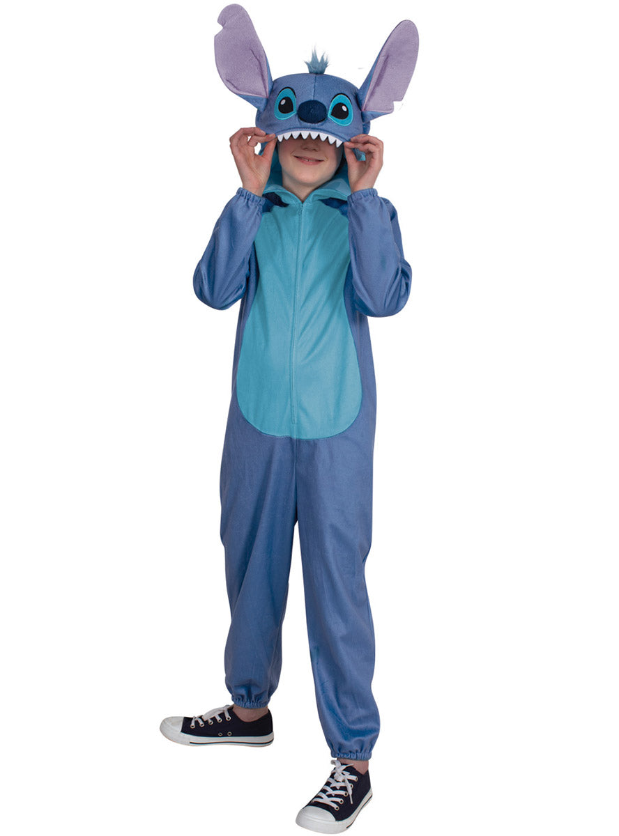 Stitch Kids Licensed Disney Lilo And Stitch Blue Onesie Costume - Alternative Image
