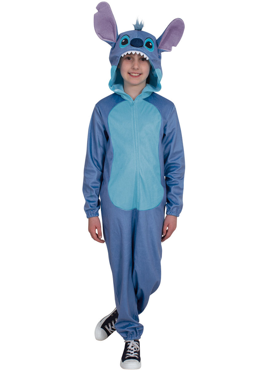 Stitch Kids Licensed Disney Lilo And Stitch Blue Onesie Costume - Main Image