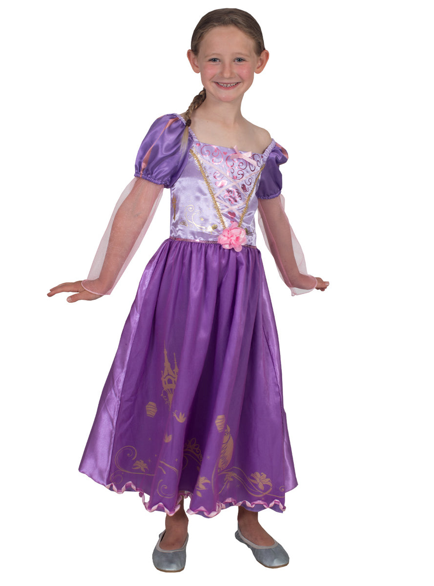 Storyteller Rapunzel Deluxe Girls Disney Princess Costume - Alternative Image
