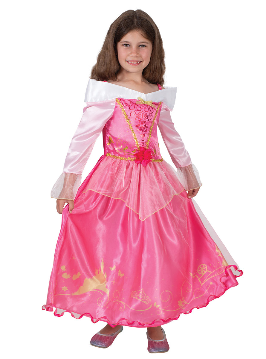 Storyteller Sleeping Beauty Deluxe Girls Disney Princess Costume - Main Image