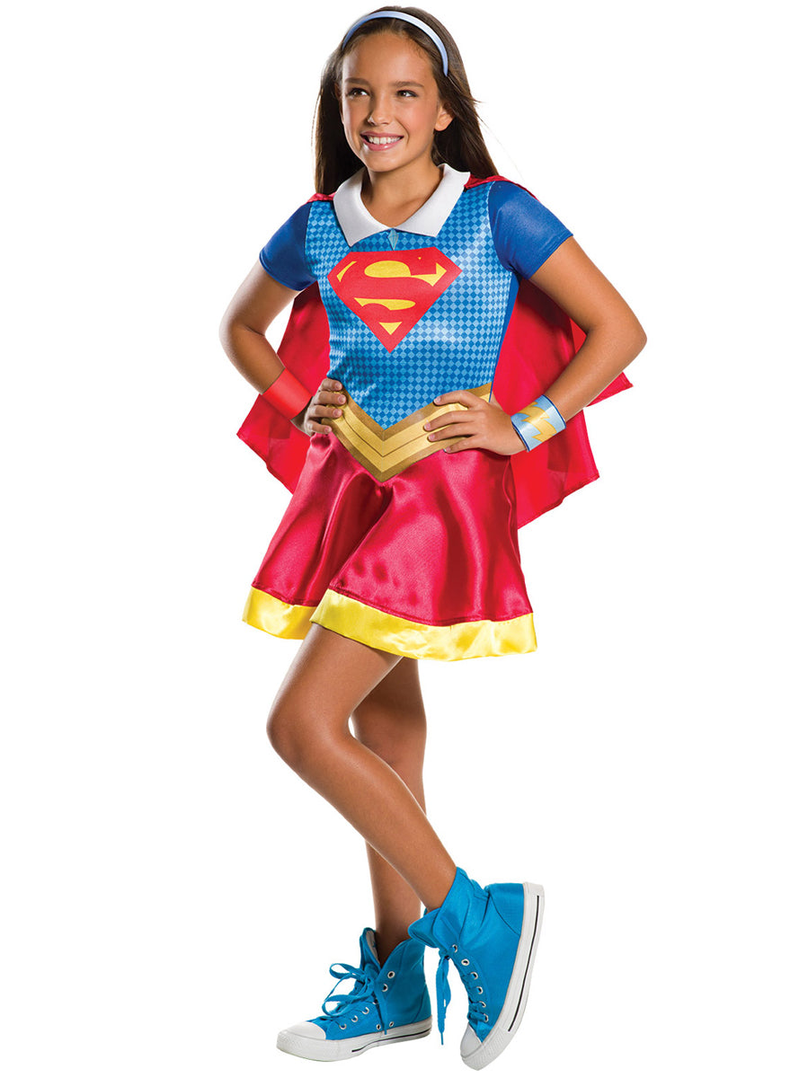 Teen Girls Classic Supergirl Costume - Main Image