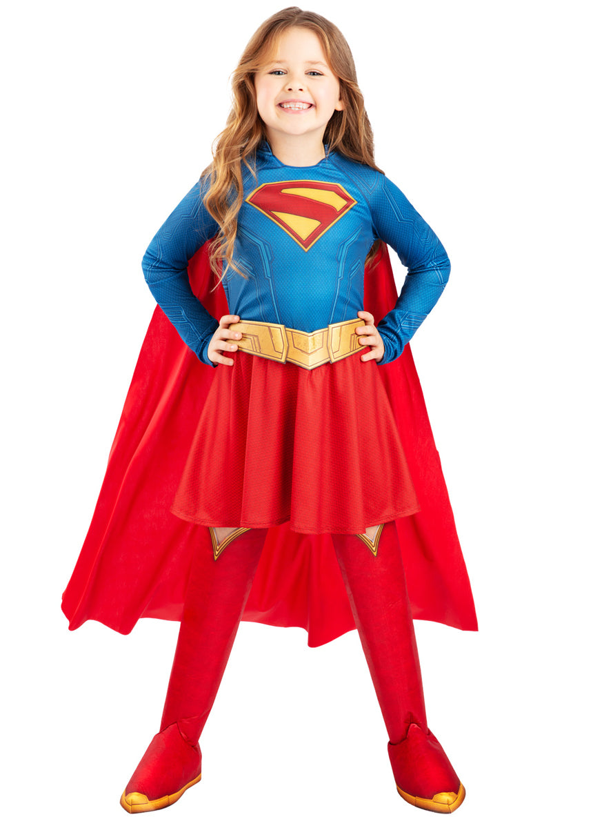 Supergirl Movie Deluxe Girls Marvel Costume - Main Image