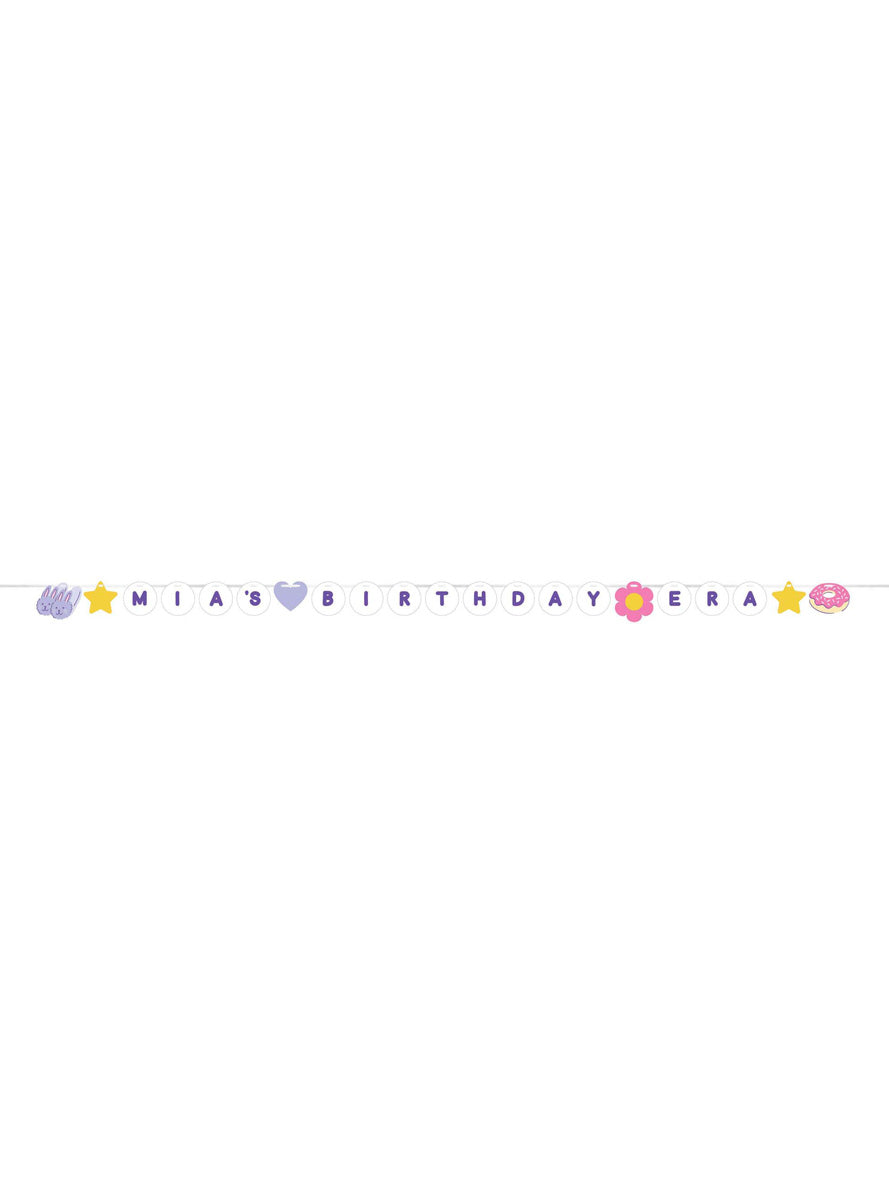 Sweet Dreams Customisable Birthday Era Pennant Banner - Main Image