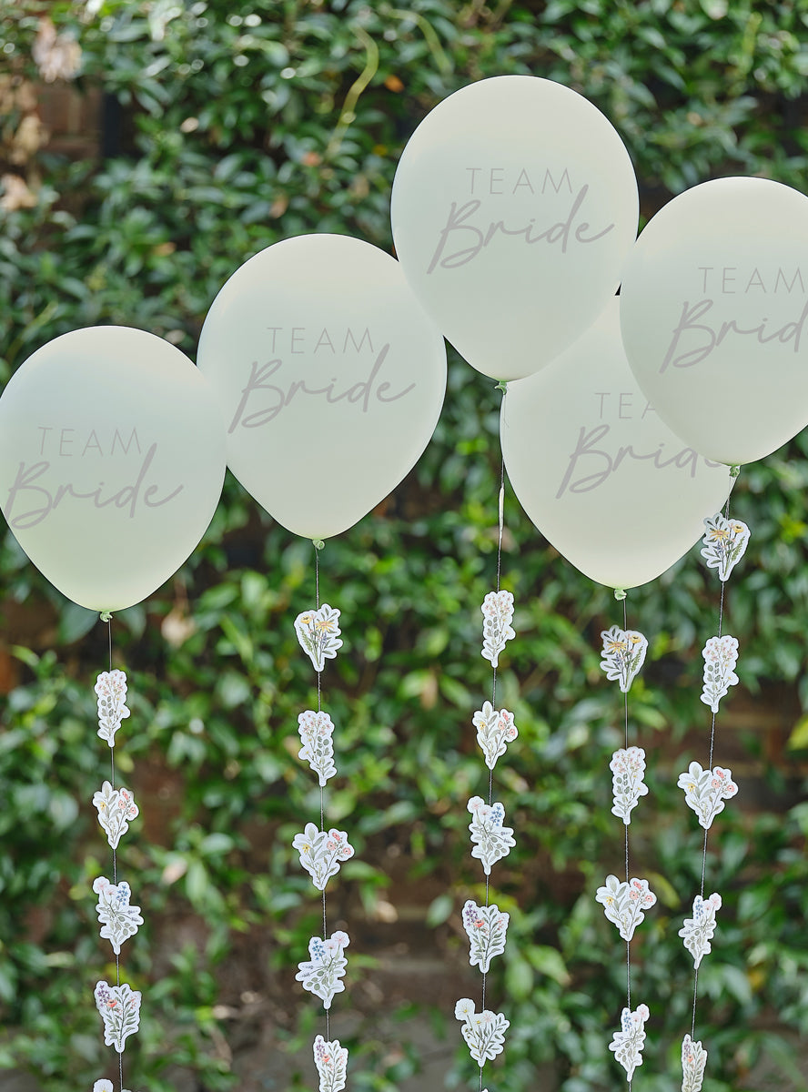 light green team bride flower strong balloon set - alternative image