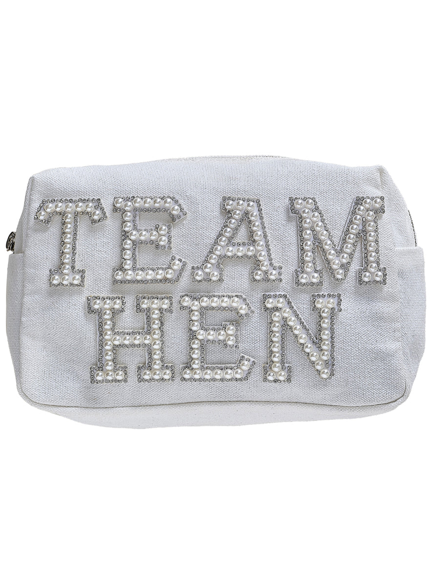 pearl team hen party makeup case - main image
