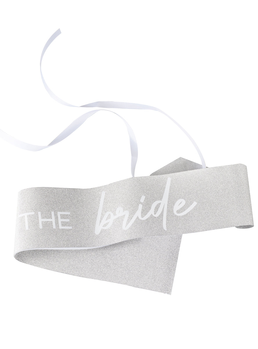 Brides wedding shower hens night the bride sash - main image