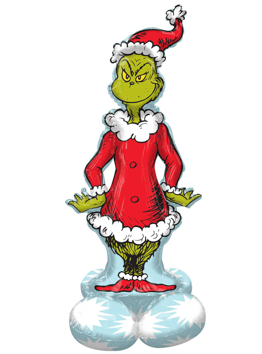 The Grinch Airloonz Air Fill Foil Christmas Balloon 147cm Tall