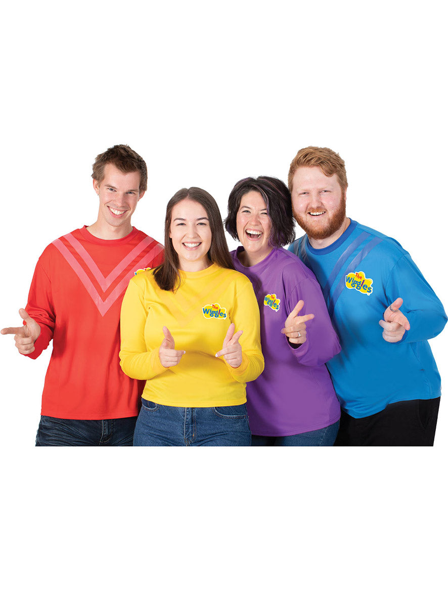 The Wiggles Adults Red Wiggle Costume Top - Group Image