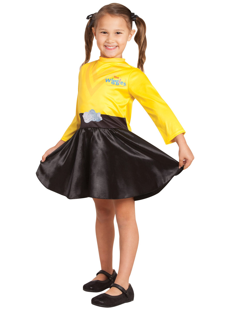 Yellow Wiggle Classic Toddler Girls Costume - Main Image