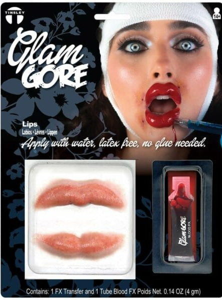 Tinsley Transfers Lip Injections 3D FX Transfers with Blood - Main Image
