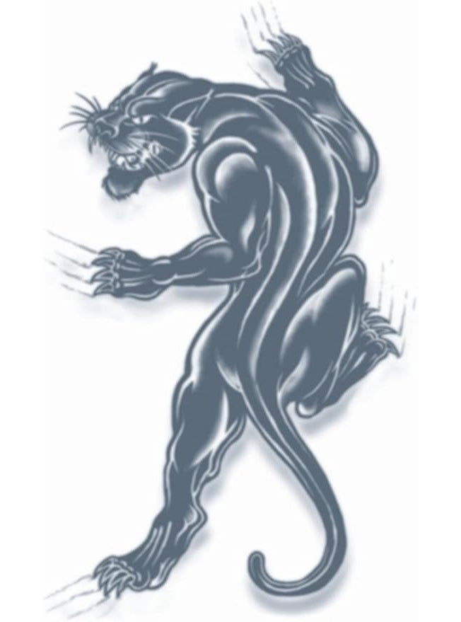 Tinsley Transfers Prison Panther Premium Temporary Tattoo - Alternative Image