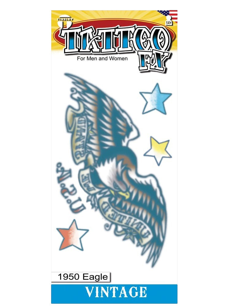 Tinsley Transfers Vintage 1950s Eagle Deluxe Temporary Tattoo - Main Image