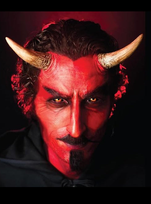 Tinsley Black Label XL Latex Devil Horns - Lifestyle Image