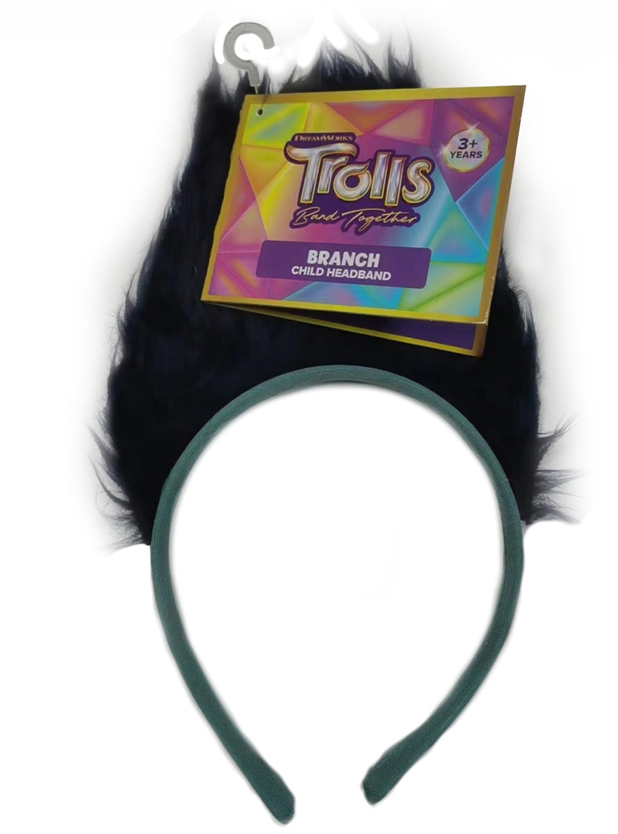 Braunch Boys Trolls Band Together Black Costume Headband - Alternative Image
