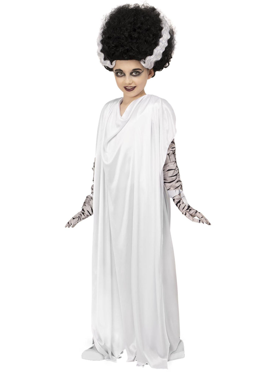 Halloween Bride of Frankenstein Girls Costume - Main Image