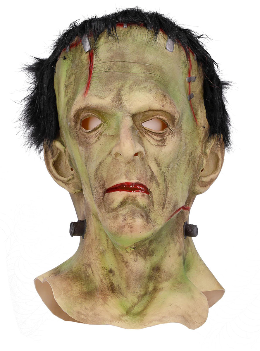 Latex Frankenstein Costume Mask - Flat Image
