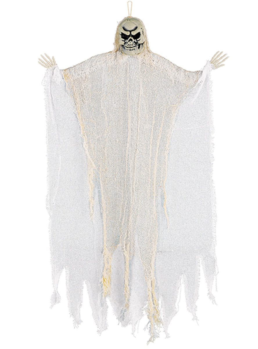 Hanging Halloween White Grim Reaper Decoration - Main Image