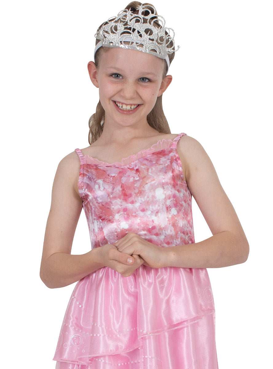 Girls Silver Glinda the Good Witch Wicked Costume Crown - Alternative Image