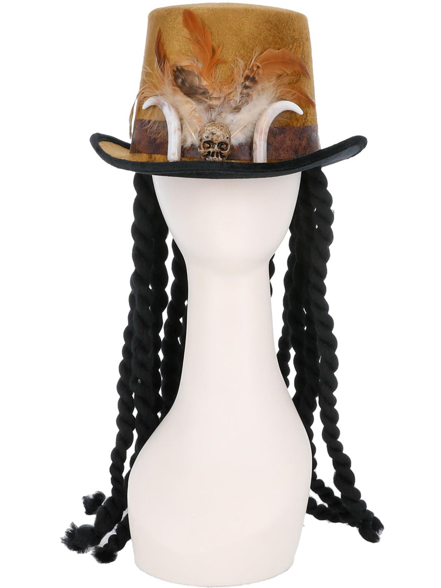 Deluxe Witch Doctor Top Hat for Adults - Alternate Image