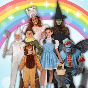 Image of people wearing Wizard of Oz costumes
