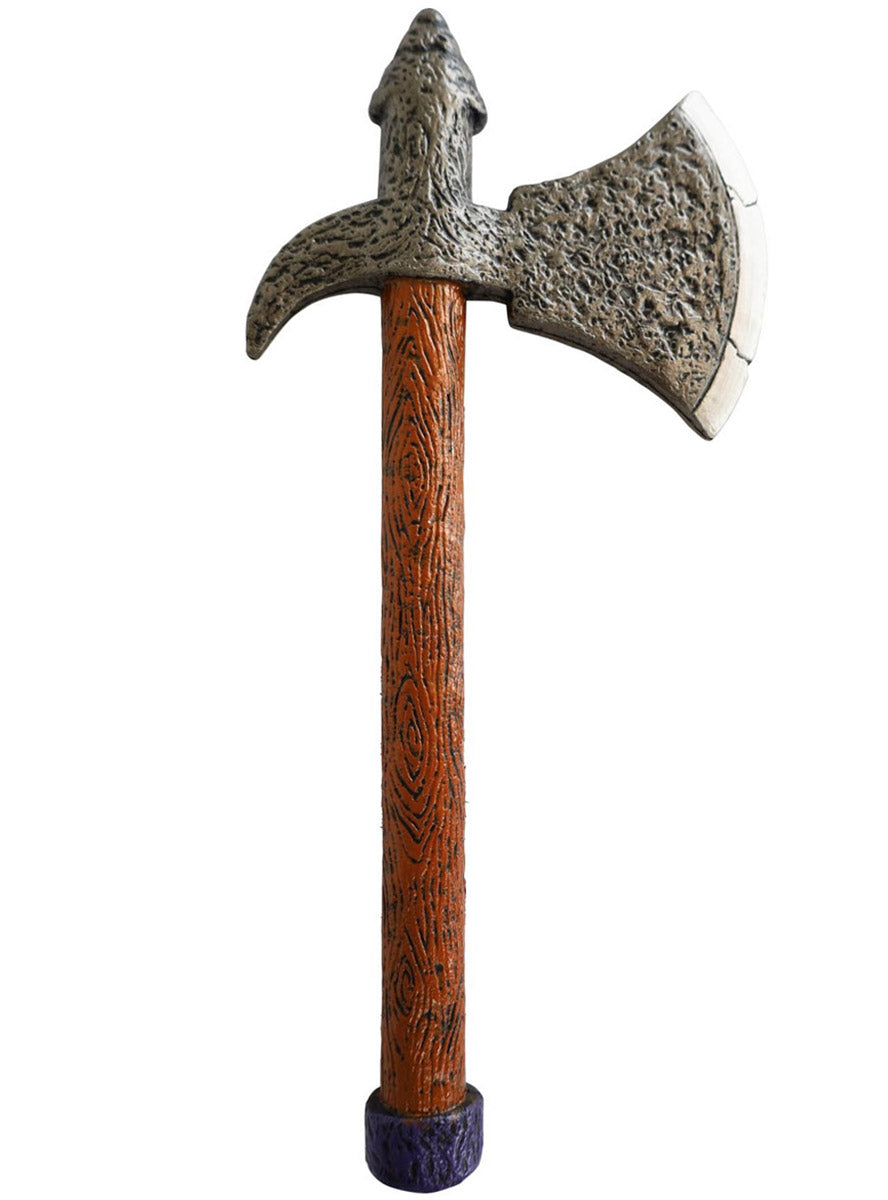 Image of Wooden Look Viking Axe Costume Weapon