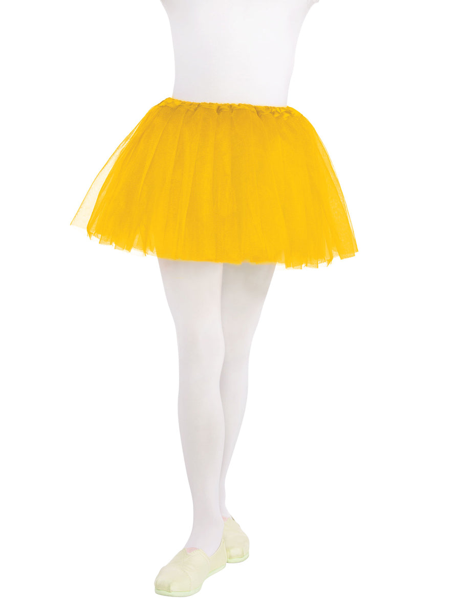 Girls Yelliow Fluffy Tutu Skirt