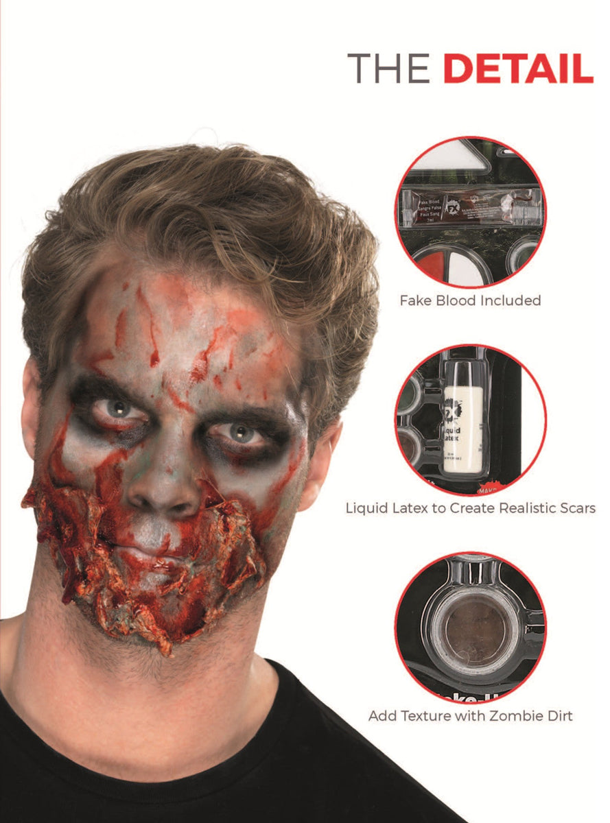 Zombie Halloween Makeup Kit - Product Information Image 2