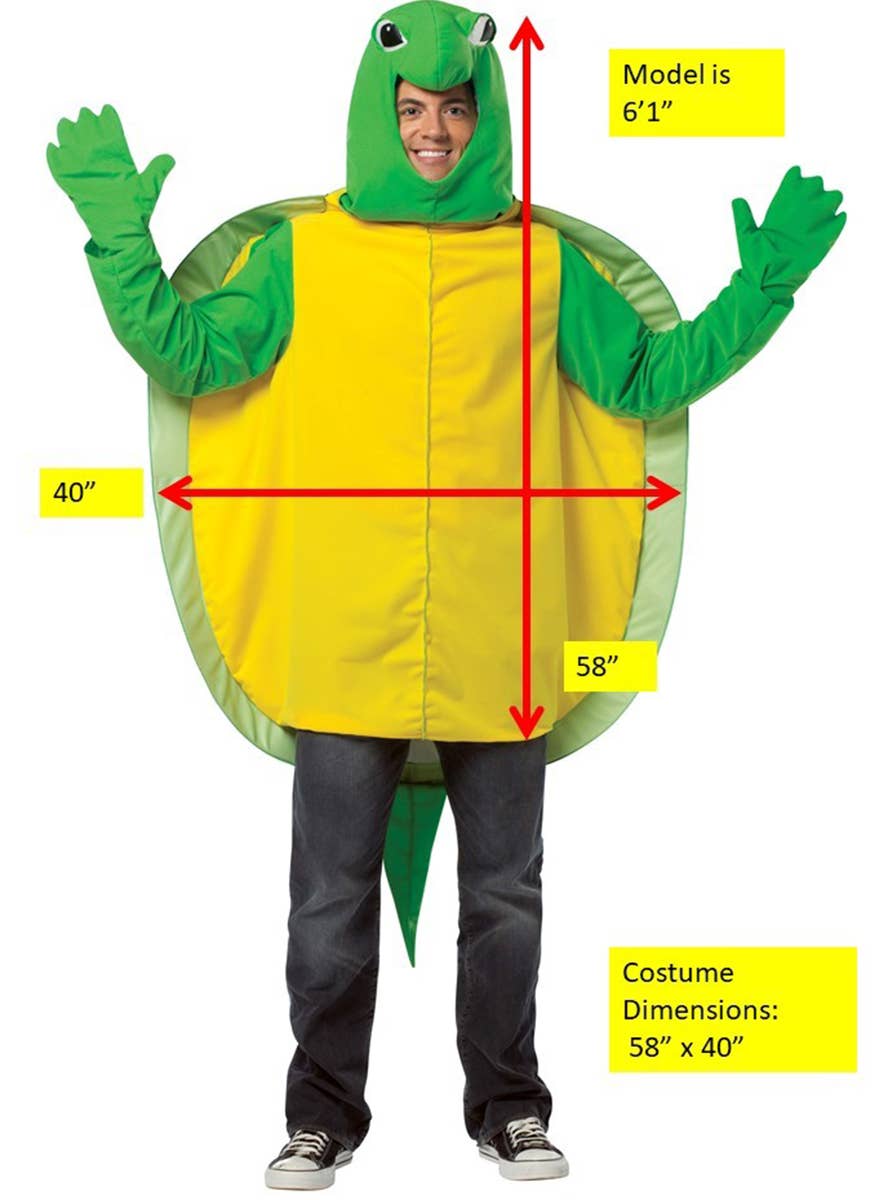 Image of Giant Turtle Adult's Fancy Dress Costume - Alternate Image