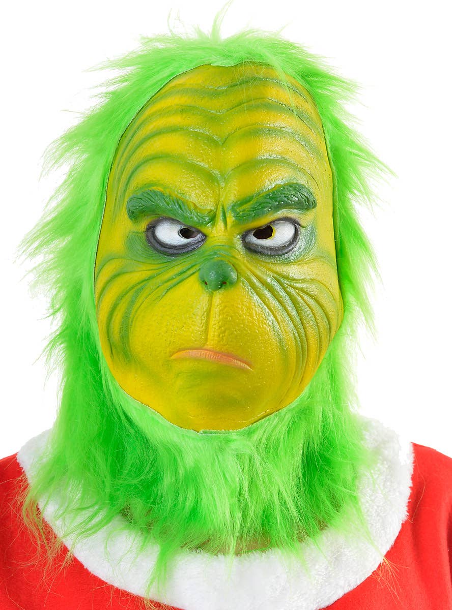 Image of Deluxe Rubber Latex Christmas Costume Mask - Main Image