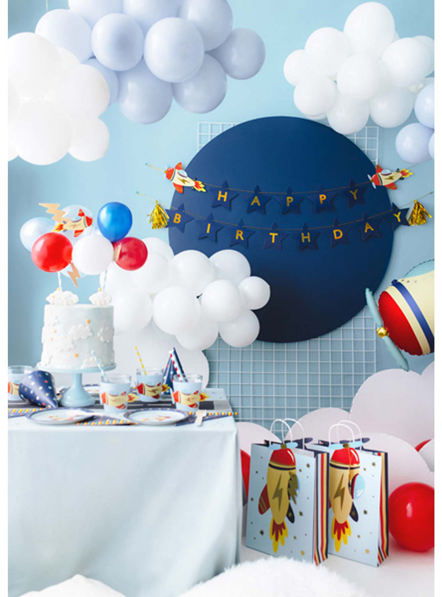 Airplane Stars 3m Long Happy Birthday Star Banner — Lifestyle Image 2