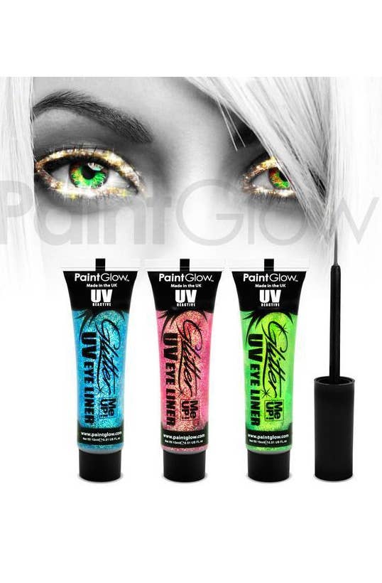 Mint Green UV Reactive Blacklight Glitter Eyeliner Alternate Image