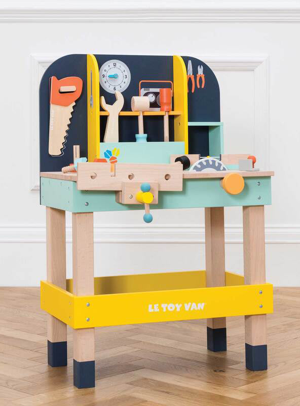 Alexs Toy Work Bench Childrens Wooden Play Set - Lifestyle Image 7