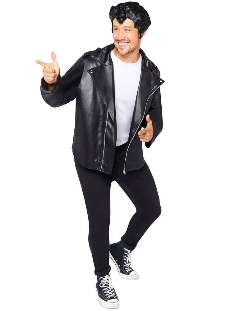 Danny Zuko Men's Officially Licensed T-Birds Grease Costume - Alt Front Image