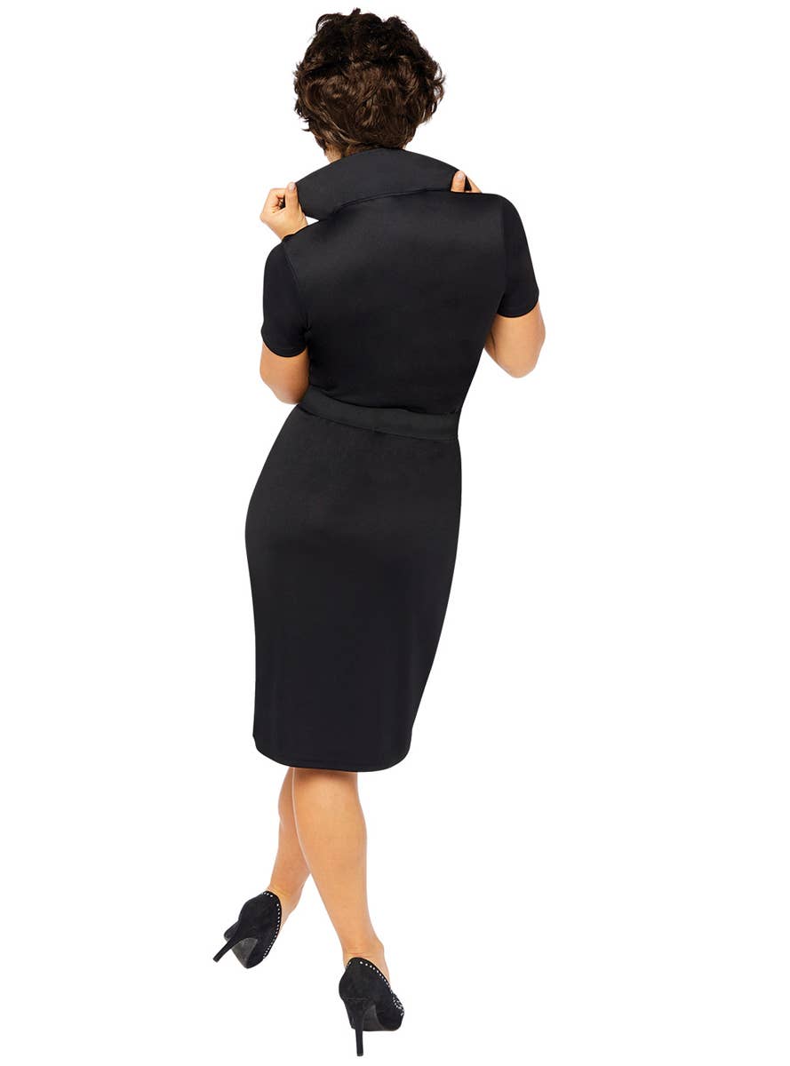 Black Rizzo Women's Officially Licnesed Grease Costume Back Image