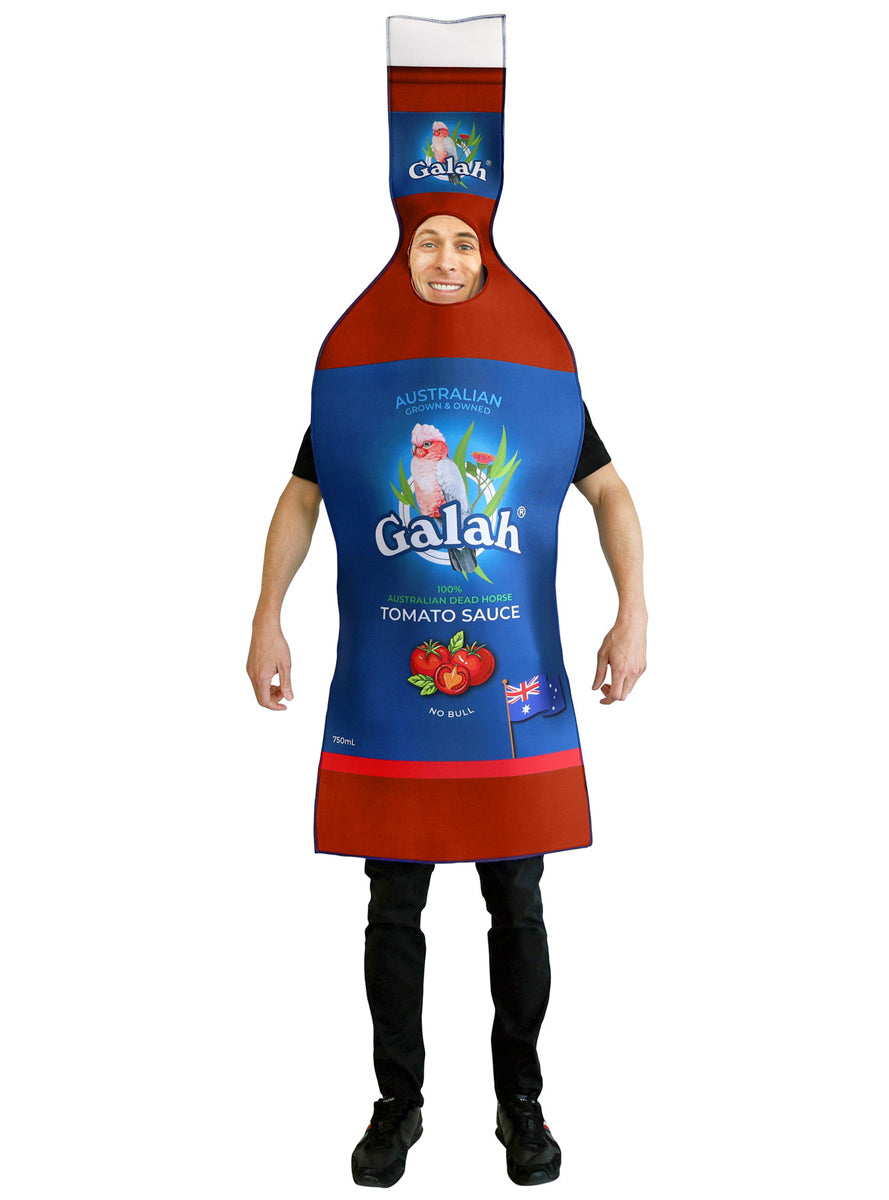 Aussie Tomato Sauce Novelty Adults Food Costume - Main Image