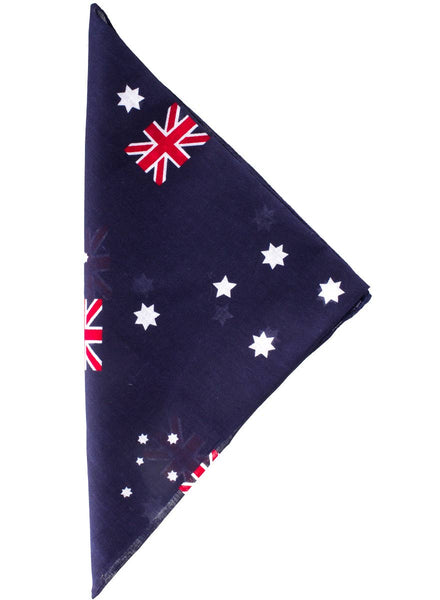 Novelty Navy Blue Australian Flag Bandana Australia Day Accessory - Main Image