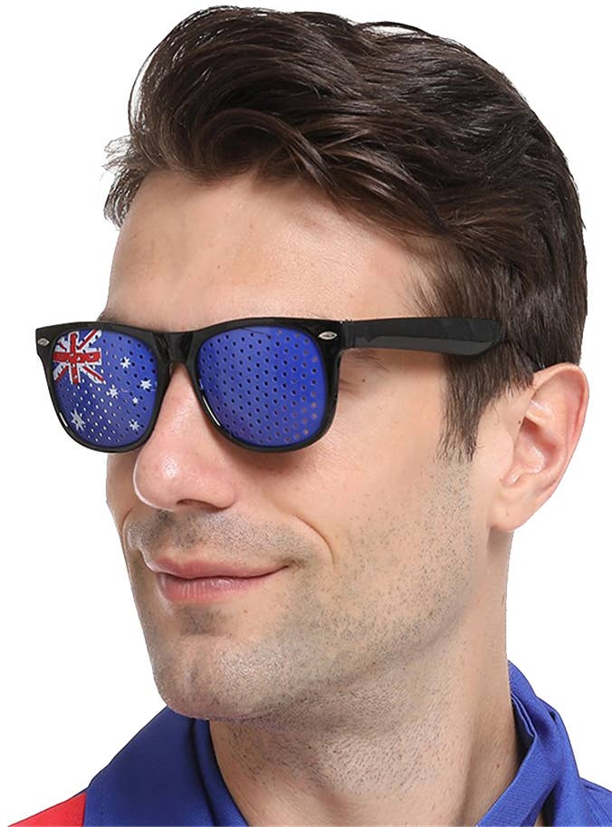 Image of Australia Day Mesh Costume Glasses