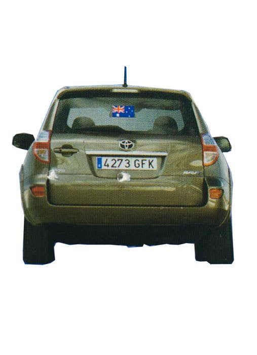 Aussie Flag Car Window Sticker Australia Day Merchandise - Car Image