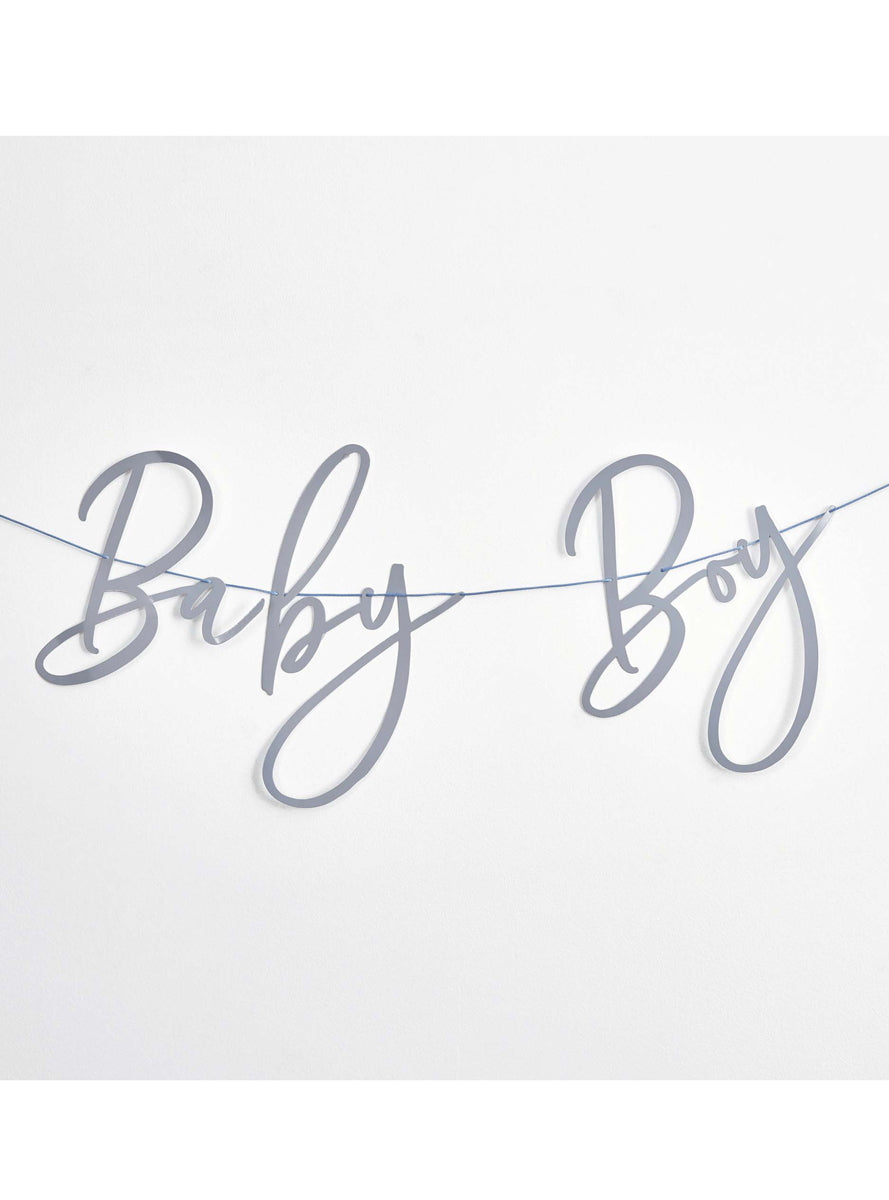 Baby Boy Blue 2m Long Baby Shower Banner — Lifestyle Image